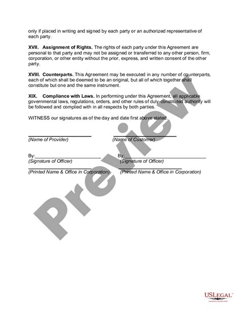 Computer Maintenance Service Agreement Us Legal Forms