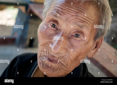 Thimphu Bhutan Circa October 2014 Old Bhutanese Man Close To The