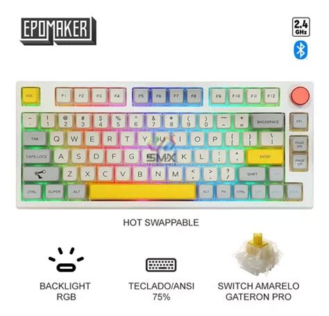 Teclado Epomaker Th Hot Swap Con Luz Bluetooth Ansi Rgb De Ghz Mercadolibre