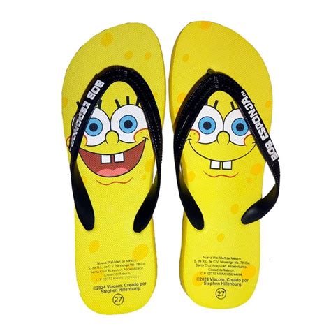 Sandalias Bob Esponja Talla Amarillo Walmart