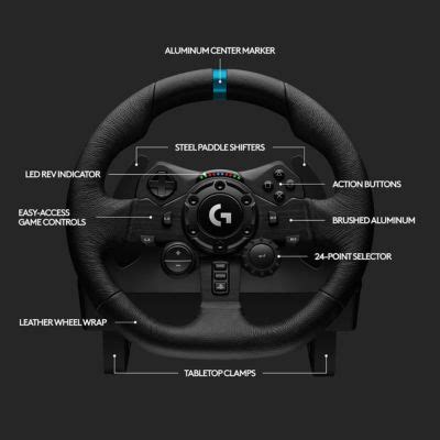 Logitech G923 Racing Wheel & Pedals with Dual Clutch