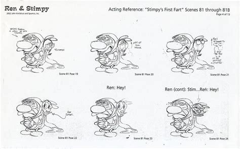 Ren And Stimpy Stimpys Firstfart Acting Reference John Kricfalusi