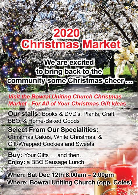 2020 Christmas Market Bowral Uniting Church Destination Southern