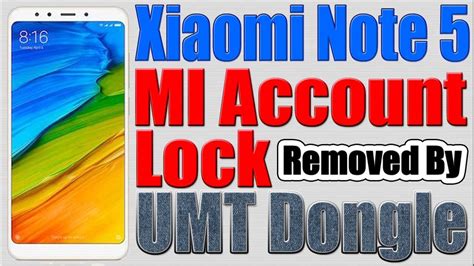 Xiaomi Mei Mi Account Lock Removed By Umt Dongle Youtube