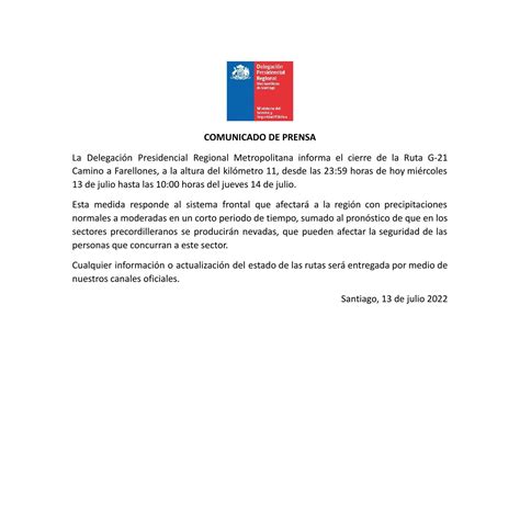 13 07 2022 Comunicado De Prensa Docx 2 Pdf Docdroid