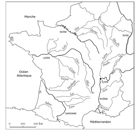 Carte De France Vierge Avec Fleuves Carte De La France Avec Les My