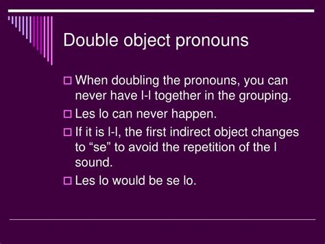 Ppt Double Object Pronouns Powerpoint Presentation Free Download Id820113