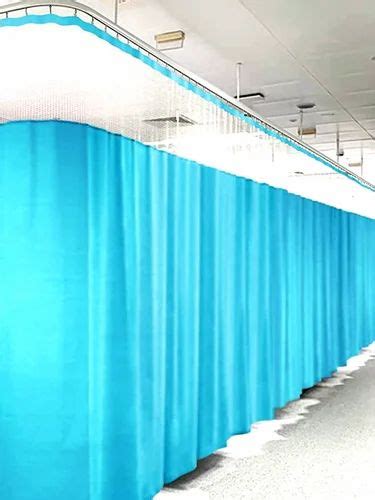 Polestr Blue Hospital Curtains For Door Size 4 7 At Rs 250 Feet In Pune