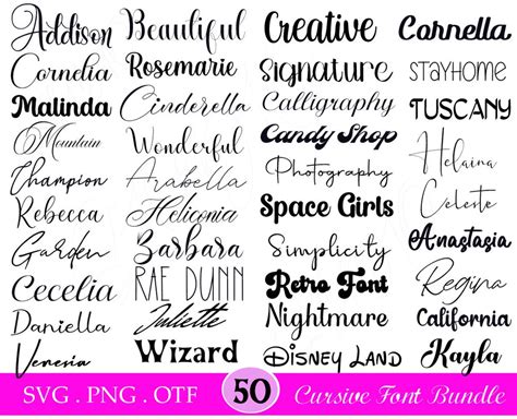 The Ultimate 50 Fonts Font Bundle, Cricut, Canva Font, Script Font, Fonts, Digital Fonts ...