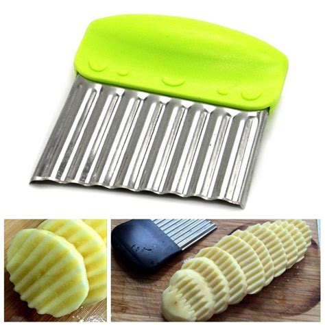 Buy French Fries Wavy Edged Cutter Stainless Steel Potato Chips Making