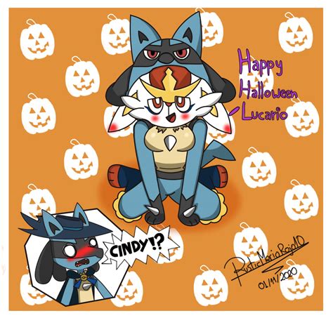 Lucario X Cinderace Ver Halloween By Rusticmariorojo10 On Deviantart