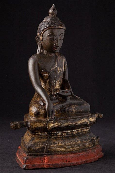 Antique Burmese Ava Buddha Statue From Burma Original Buddhas For Sale