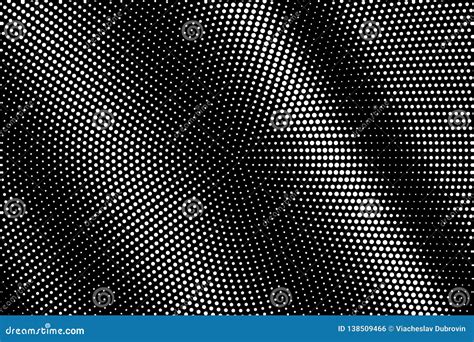 Puntos Blancos En Fondo Negro Textura De Semitono Frecuente Del Vector