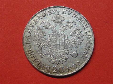 RDR Habsburg 20 Kreutzer 1833 C Franz I Vz MA Shops