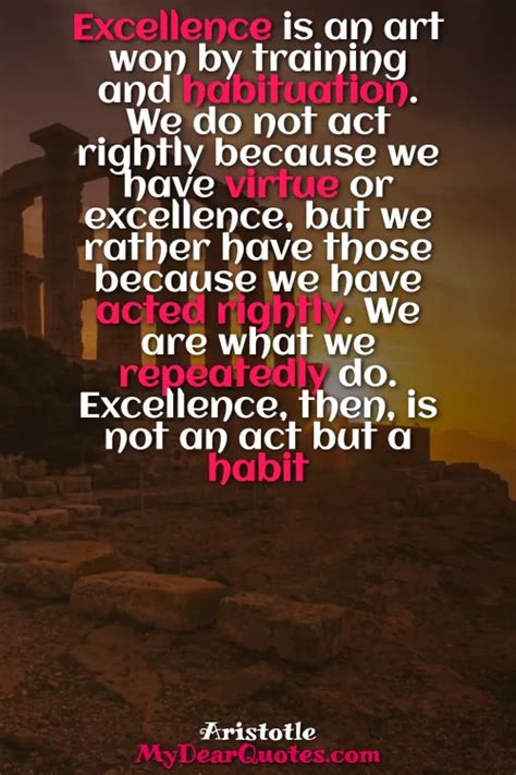 Aristotle Excellence Quote [With Image Gallery]