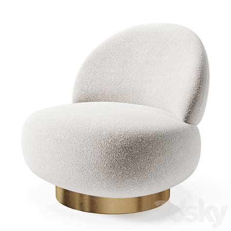 Swivel Chair Clement By Eichholtz Arm Chair 3D Model