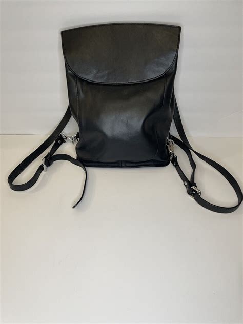 Simona Calla black leather backpack - Gem