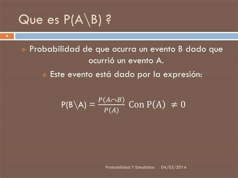 Probabilidad Condicional Ppt