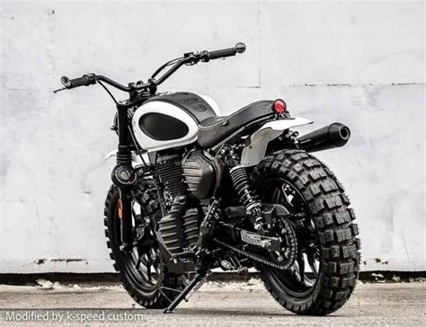 Royal Enfield Hunter 350 Modified Into Scrambler Brat Untamed And Exotic