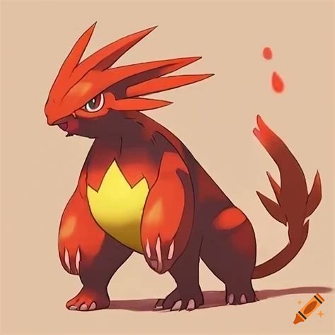 Fire Type Pokemon On Craiyon