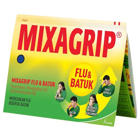 Jual Mixagrip Flu Dan Batuk 1 Strip Isi 4 Kaplet HIJAU Shopee Indonesia