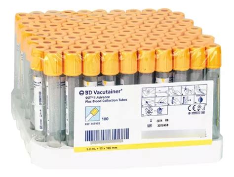 Tubo Vacutainer Amarillo Marca Bd Meses Sin Inter S