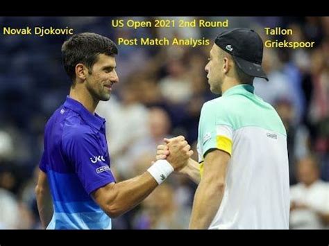 Novak Djokovic vs Tallon Griekspoor | US Open 2021 | Djokovic ...