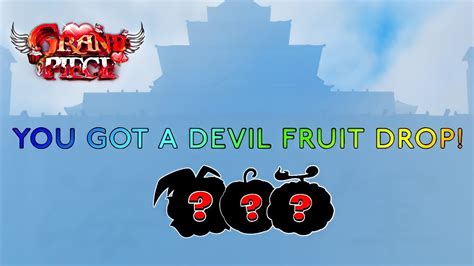 Gpo You Got A Devil Fruit Drop Ultra Lucky Youtube