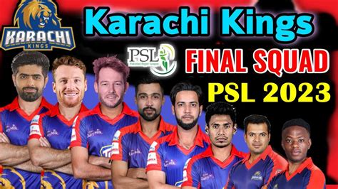 Psl 2023 Karachi Kings Team Squad Psl 2023 Karachi Kings Players