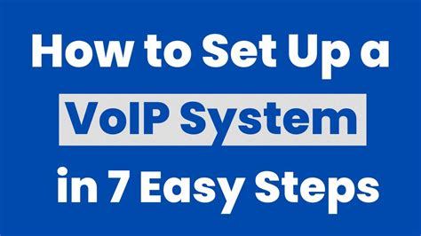 How To Set Up A Voip System In Easy Steps Youtube