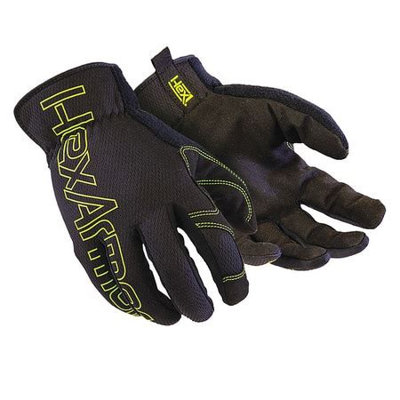 Hexarmor Mechanics Gloves Black Lime Synthetic Leather Xxl