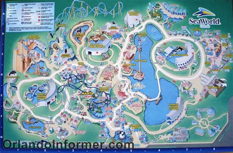 Seaworld, Orlando - Themed, Water Amusement Park - Seaworld Map Orlando ...