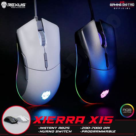 Jual Rexus Xierra X15 RGB Gaming Mouse Shopee Indonesia