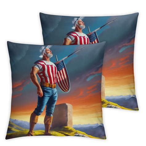 Set Of Patriotic Throw Pillow Covers Th Of July Pillow Covers