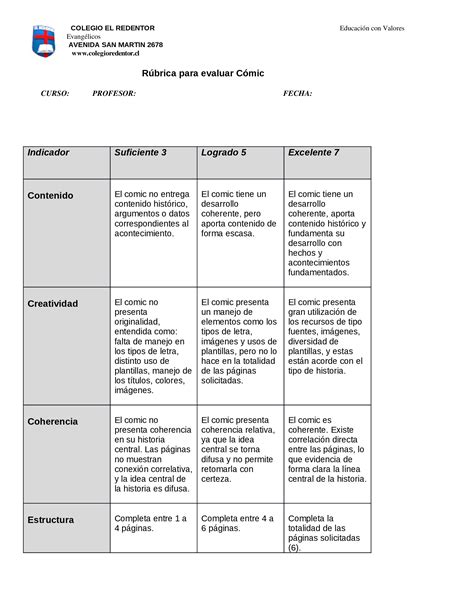 Docx R Brica Para Evaluar C Mic Dokumen Tips