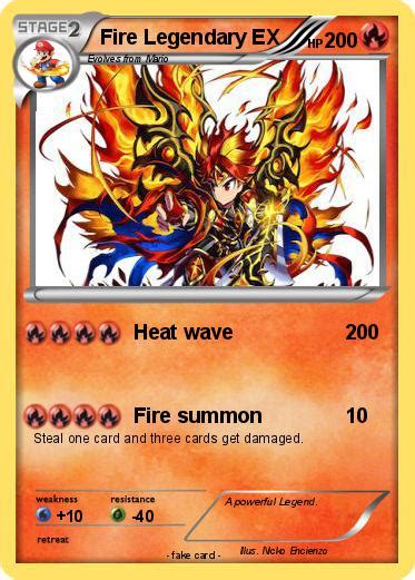 Pokémon Fire Legendary Ex 1 1 Heat Wave My Pokemon Card