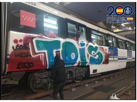 Cae en Mieres un grafitero acusado de causar daños por valor de más de