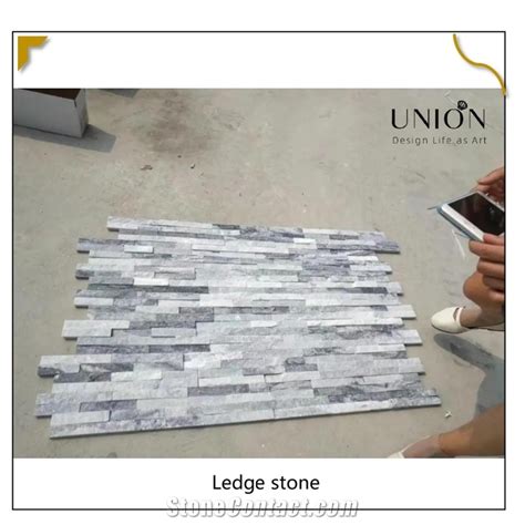 UNION DECO Natural Quartzite Stone Tile Cladding Wall Panel From China