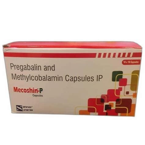 Mecoshin P Pregablin Methylcobalamin Capsule Ip X At Rs Box