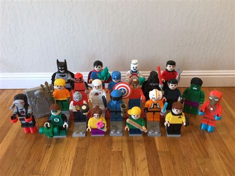 Giant Lego Minifig Collection Remixed By Rcaslis 3d Printing