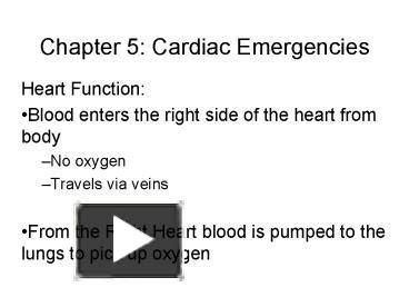 Ppt Chapter Cardiac Emergencies Powerpoint Presentation Free To