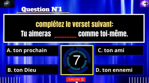 Questions Pour Un Chretien Quiz Biblique Saison Episode