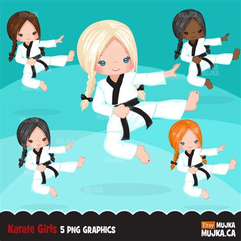 Karate Png, Karate Clipart, Black Girl Karate Png, Black Belt Clipart ...