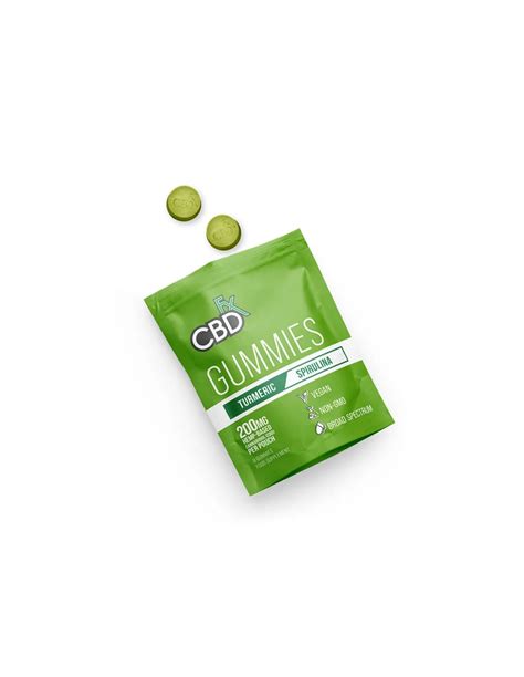 Cbdfx Cbd Vegan Gummies 200mg Turmeric Spirulina