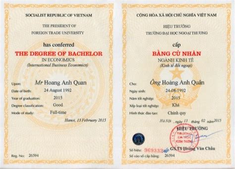 Làm Bằng Đại Học Ngoại Thương - Tấm Bằng Danh Giá Hàng Đầu