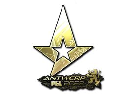 Sticker Astralis Gold Antwerp 2022 CS GO CS2 Wiki By CS MONEY