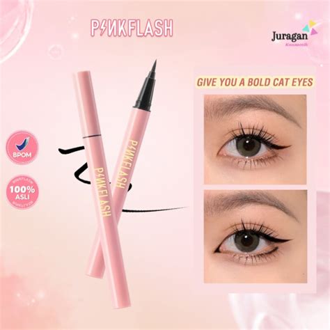 Pinkflash Eyeliner Pigmentasi Tinggi E Waterproof Lazada Indonesia