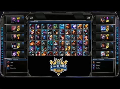 No Cast Team Dragon Knights W Alex Ich Vs CLG Black Game 1 S5