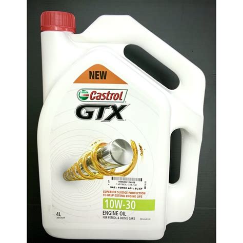 Castrol Gtx W Sl Cf L Engine Oil Original Minyak Hitam