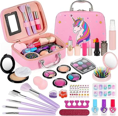 Kizmyee Pcs Ensemble De Maquillage Pour Enfants Filles Trousse De